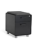 Poppin Black Mini Stow 2-Drawer Vertical File Cabinet, Rolling, Black (104730)~#|#~sp17784605_sc7