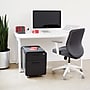 Poppin Black Mini Stow 2-Drawer Vertical File Cabinet, Rolling, Black (104730)~#|#~sp17784606_sc7
