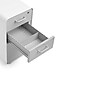 Poppin White + Light Gray Slim Stow 3-Drawer vertical File Cabinet, Light Gray (104668)~#|#~sp17784624_sc7