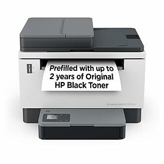 HP LaserJet Tank MFP 2604sdw Wireless Black & White Refillable Laser Printer Prefilled with Up to 2 Years of Toner (381V1A#BGJ)