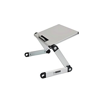 Uncaged Ergonomics WorkEZ Ergonomic Laptop Cooling Stand, Light Silver (WELS)