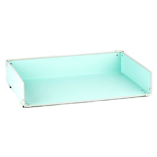 Design Ideas Paperboard Frisco Letter Tray, Mint (3060682) Staples