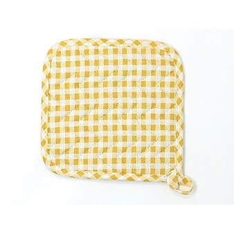 Better Houseware Gingham Pot Holder, Yellow (1583/Y)