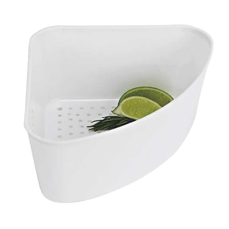 Better Houseware Plastic Corner Sink Strainer, White (724) image 1