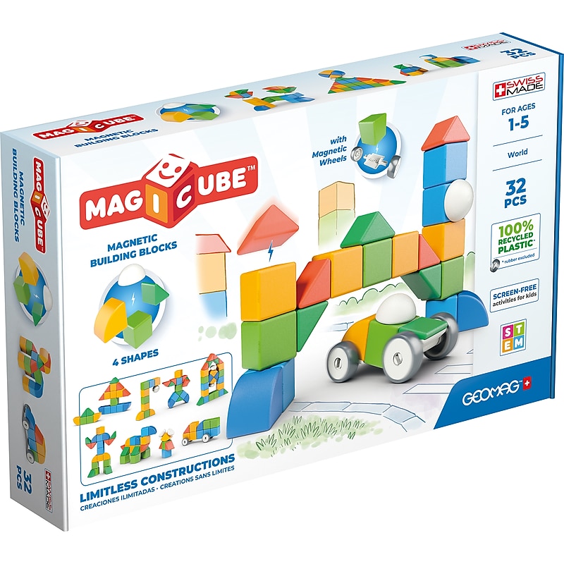 Geomag Magicubes Building Sets, 32 Pieces/Pack (GMW203) image 1