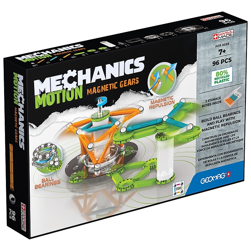 Geomag Mechanics Motion Building Sets, 96 Pieces/Set (GMW767) image 1