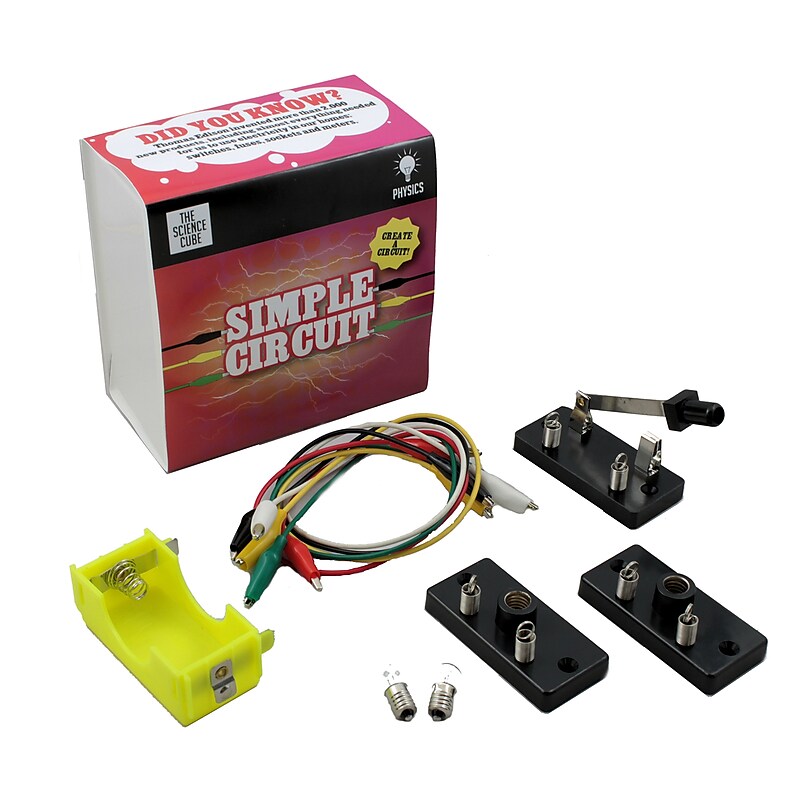 Supertek The Science Cube Circuit Building Kit, 12 Pieces/Set (SKFPH96017S3) image 1