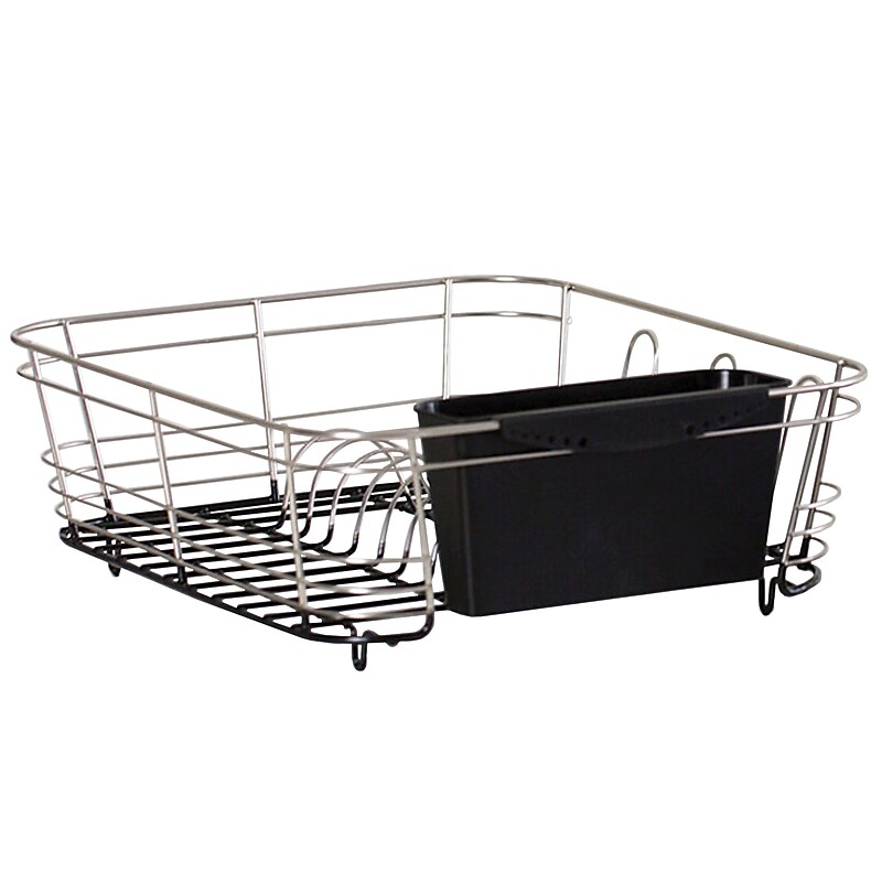 Better Houseware Stainless Steel 2-Piece Dish Drainer, Silver(1420.8) image 1