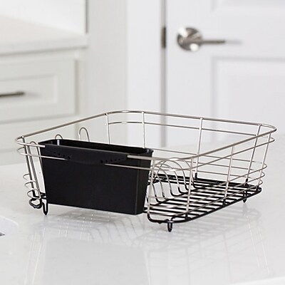 Better Houseware Stainless Steel 2-Piece Dish Drainer - Thumbnail 2