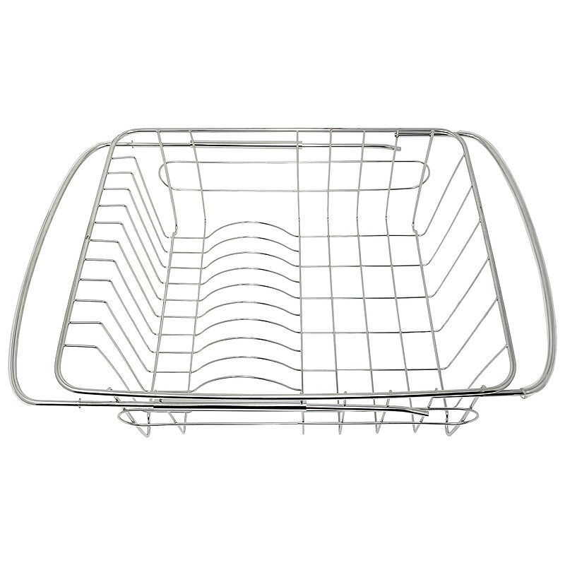 Better Houseware Over-the-Sink Stainless Steel Adjustable Dish Drainer, Silver (1423) image 1