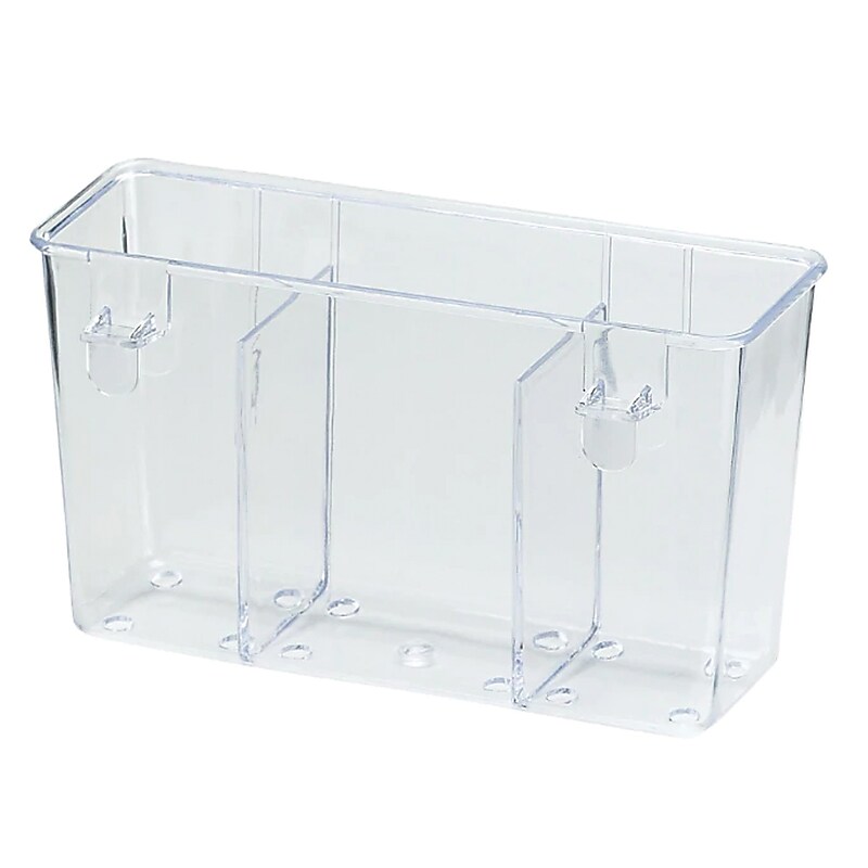 Better Houseware Polystyrene Cutlery Drain Caddy, Clear (1481.9) image 1