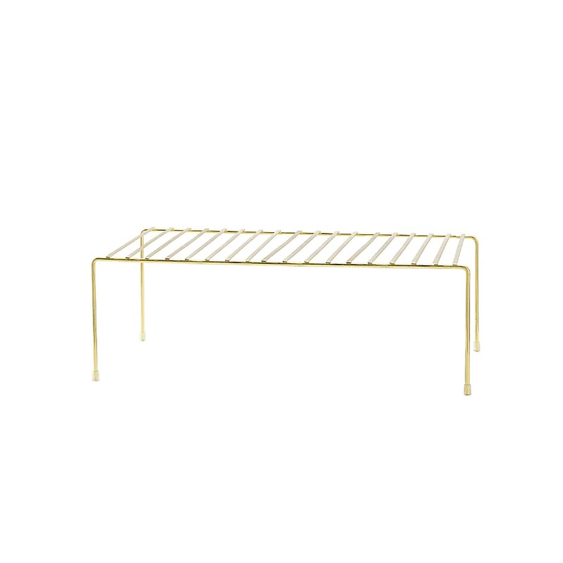 Better Houseware Brass Small Storage Shelf, Gold (185/B) image 1