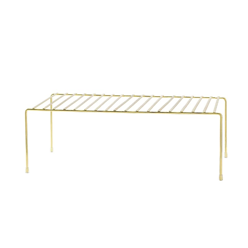 Better Houseware Brass Medium Storage Shelf, Gold (186/B) image 1