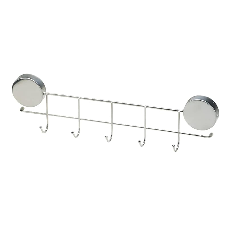Better Houseware Stainless Steel Magnetic 5-Hook Utensil Rack, Silver (2408) image 1