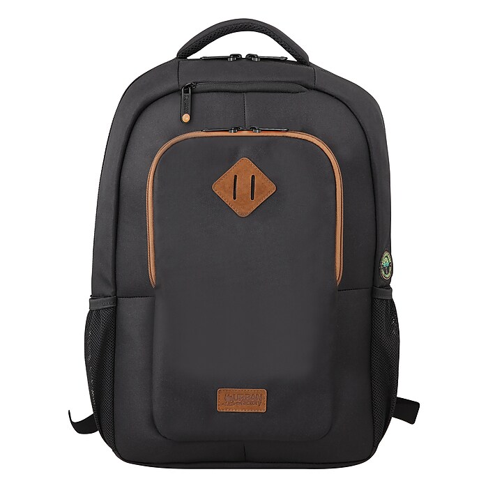 Urban Factory CYCLEE Recycled Plastic 15.6-Inch Eco Laptop Backpack, Black  (ECB15UF)