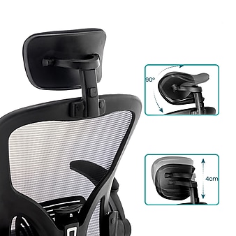 Urban Factory ERGO Simple Ergonomic Adjustable Office Chair, Black (ESC05UF)