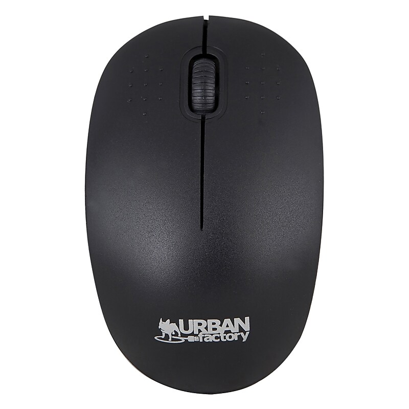 Urban Factory FREE Wireless Ambidextrous Optical USB Mouse, Black (UBFWMB01UF) image 1