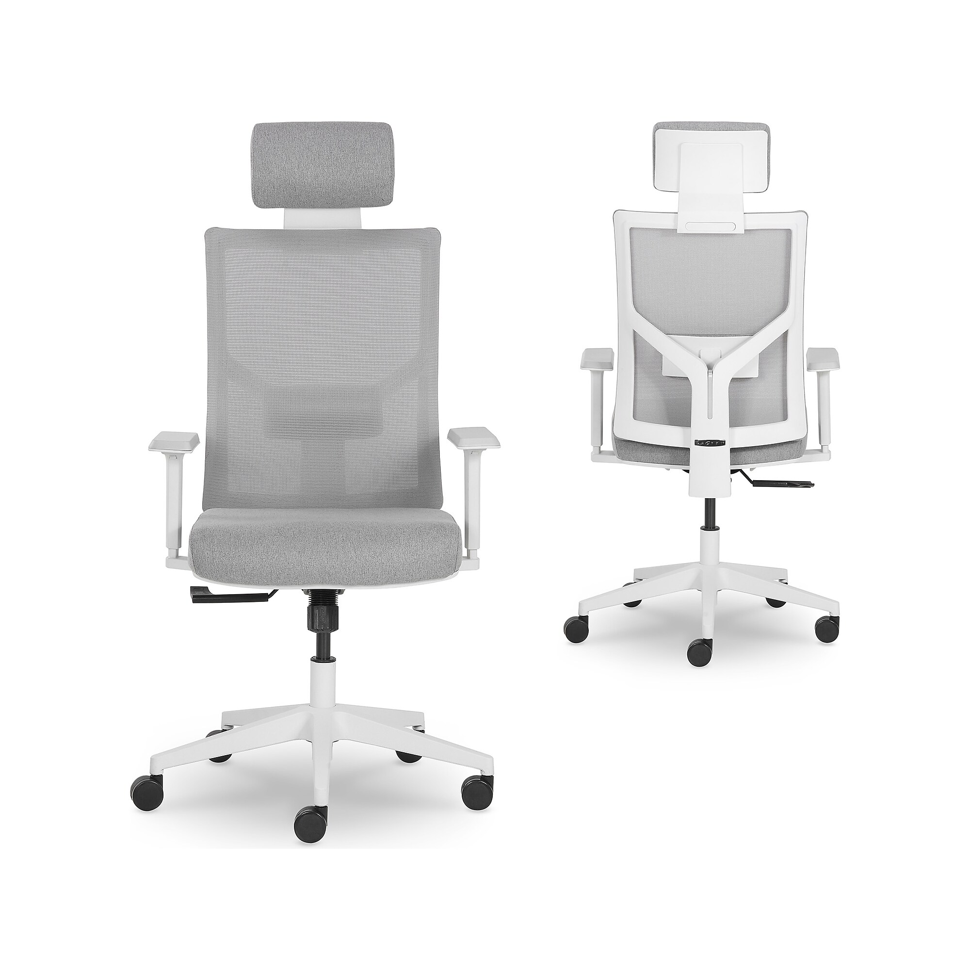 La-Z-Boy Joel Ergonomic Mesh Swivel Executive Chair, Gray/White (60065) Sansujyuku sansujyuku.com