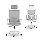 La-Z-Boy Joel Ergonomic Mesh Swivel Executive Chair, Gray/White (60065)~#|#~sp179266014_sc7