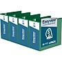 Davis Group Easyview Premium 5" 3-Ring View Binders, D-Ring, Green, 4/Pack (8407-04-04)~#|#~sp179266532_sc7