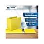 Davis Group Easyview Premium 5" 3-Ring View Binders, D-Ring, Yellow, 4/Pack (8407-05-04)~#|#~sp179266543_sc7