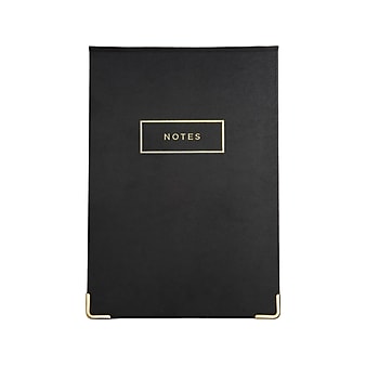 Russell+Hazel Notepad, 7" x 10", College Ruled, Black, 180 Sheets/Pad (62861)