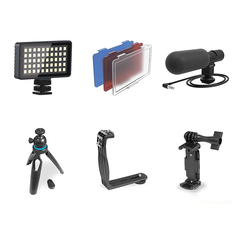 Bower Smart Photo Vlogger Kit with LED, Microphone & Remote (WA-VLEKIT2) image 1