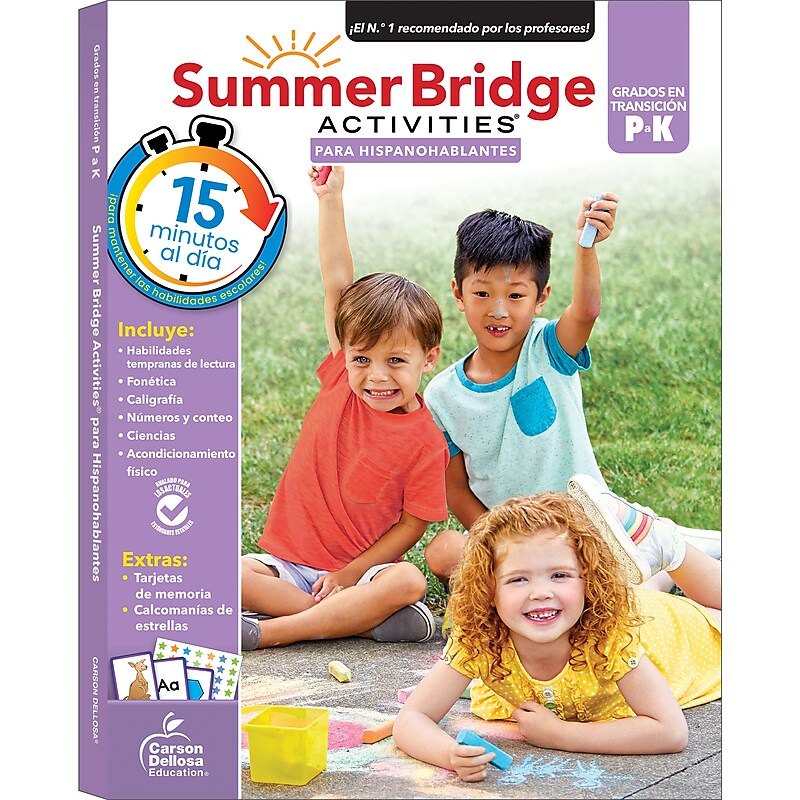 Summer Bridge Activities Summer Bridge Activities Paperback Workbook Summer Bridge Activities Spanish PreK-K (705432) image 1