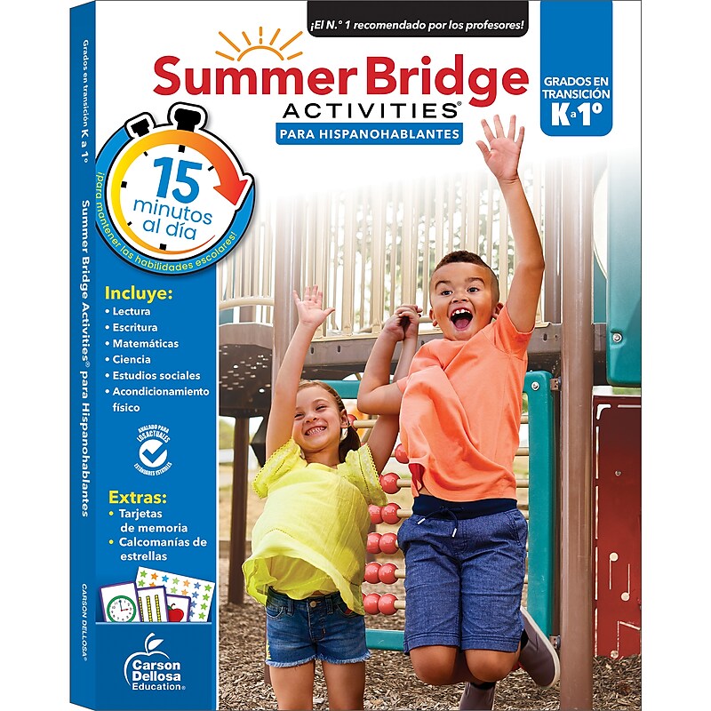 Summer Bridge Activities Summer Bridge Activities Paperback Workbook Summer Bridge Activities Spanish K-1 (705433) image 1