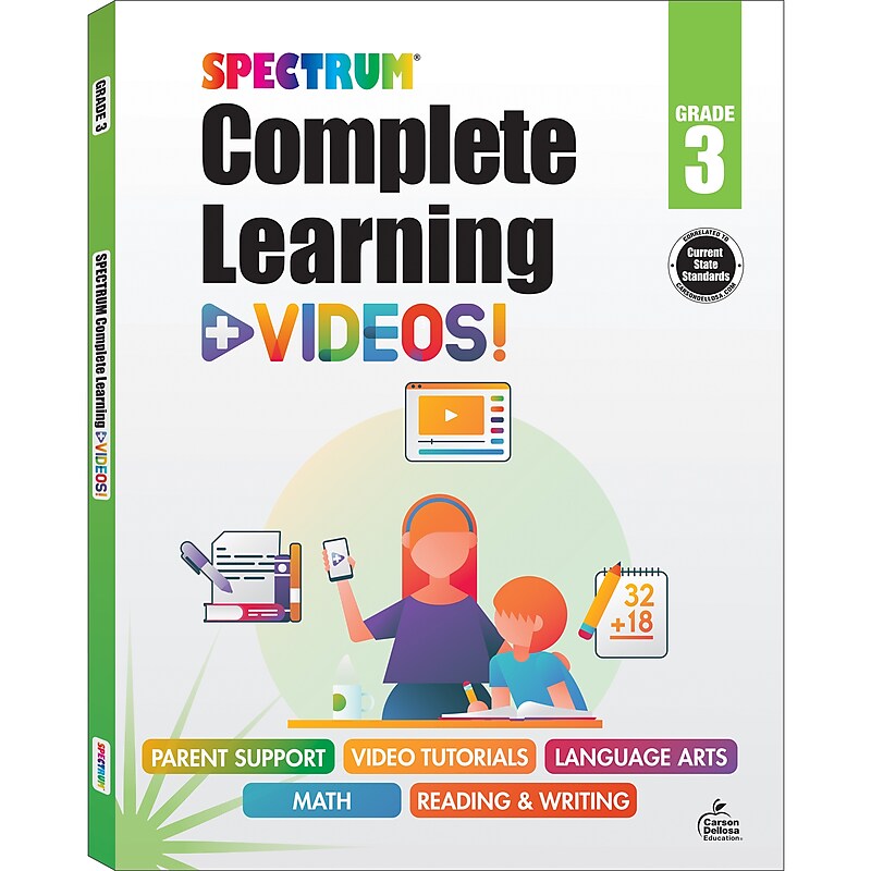 Spectrum Spectrum Paperback Workbook Complete Learning + Videos  (705428) image 1