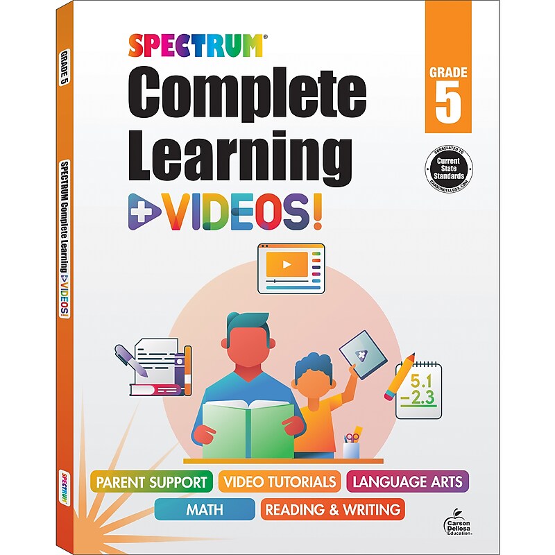 Spectrum Spectrum Paperback Workbook Complete Learning + Videos  (705430) image 1