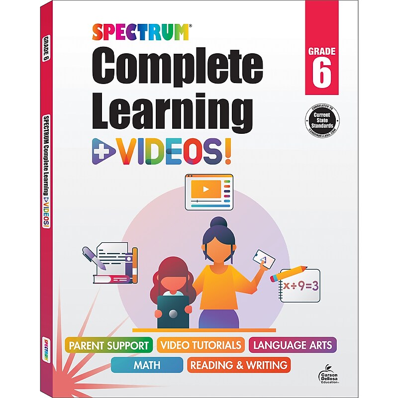 Spectrum Spectrum Paperback Workbook Complete Learning + Videos  (705431) image 1