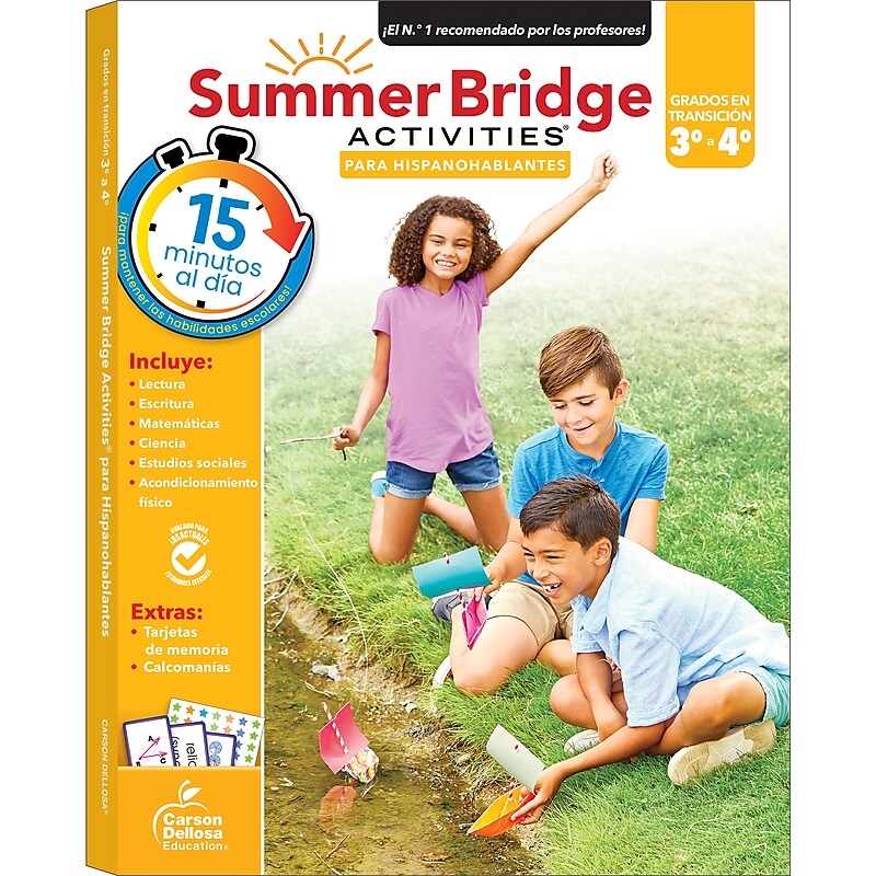 Summer Bridge Activities Summer Bridge Activities Paperback Workbook Summer Bridge Activities Spanish 3-4 (705436) image 1