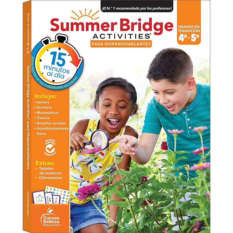 Summer Bridge Activities Summer Bridge Activities Paperback Workbook Summer Bridge Activities Spanish 4-5 (705437) image 1