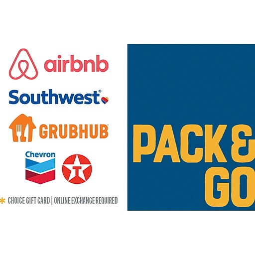 Pack & Go Gift Card 50 (Email Delivery) Staples