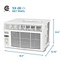 Black & Decker 8000 BTU Window Air Conditioner with Remote, White (WACBD08WT6)~#|#~sp179708839_sc7