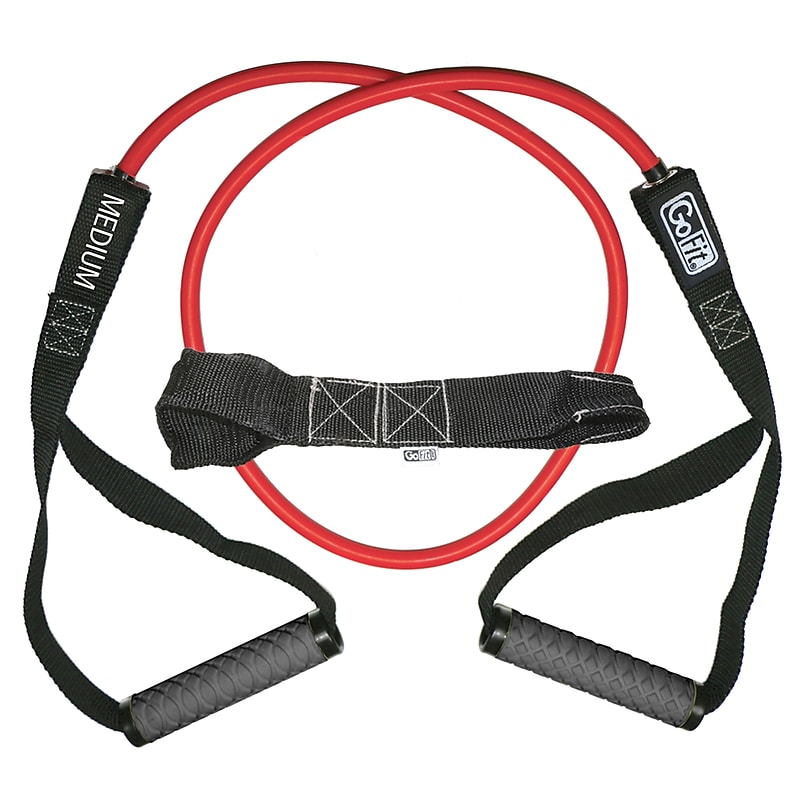 Gofit Power Tube Resistance Band, Red (GF-4TUB-M(30)) image 1