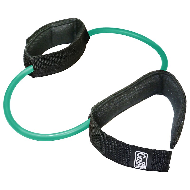 Gofit Resist-a-Cuffs Resistance Band, Green (GF-CUFF-L/M) image 1