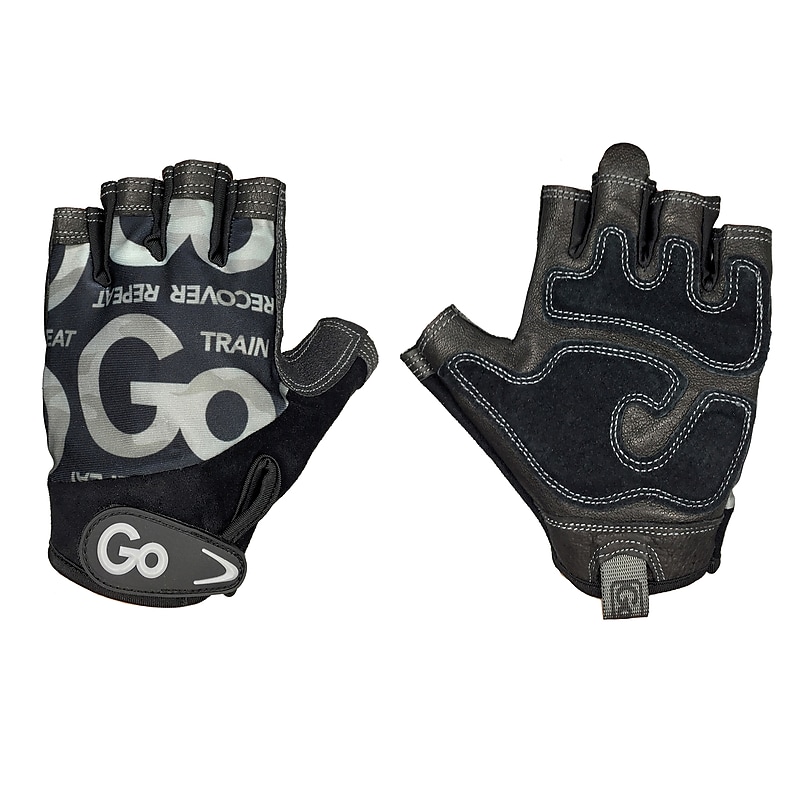 Gofit Men’s Large Weightlifting Gloves, Black (GF-MLG-L/CAM) image 1