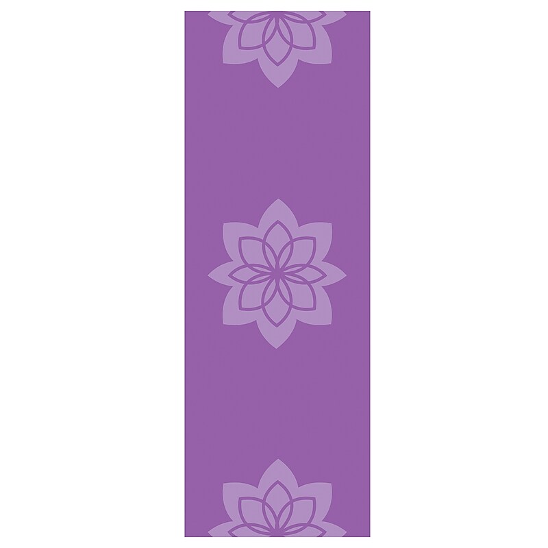 GoFit Zen Lotus Designer Yoga Mat, Purple (GF-PYM-PPL) image 1
