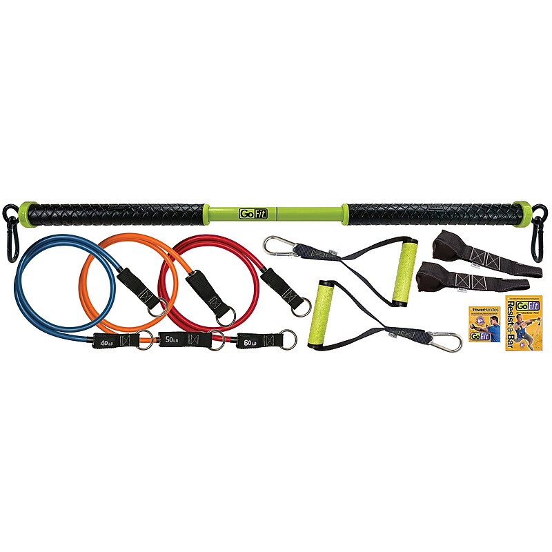 Gofit Resist-a-Bar Kit, Assorted Colors (GF-RBK) image 1