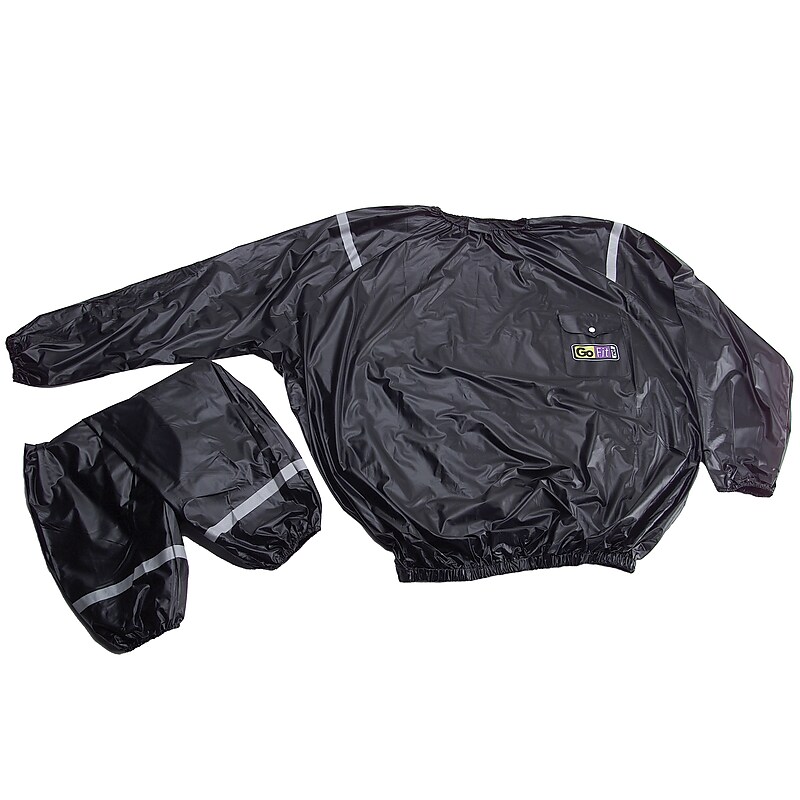 Gofit 2X/3X Vinyl Sweat Suit, Black (GF-TTS-2X/3X) image 1