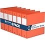 Davis Group Premium Economy 3" 3-Ring Non-View Binders, Orange, 6/Pack (2314-19-06)~#|#~sp179788906_sc7
