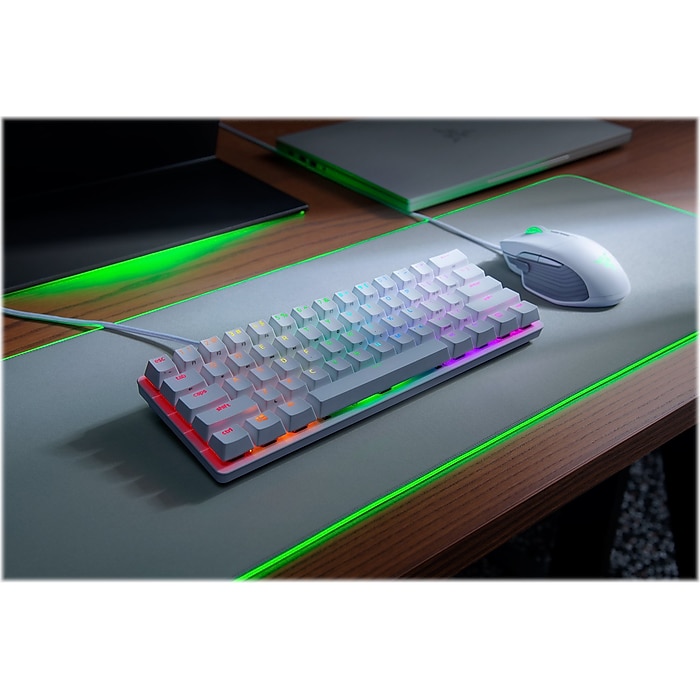 Razer Huntsman Mini Mercury ゲーミングキーボード Amazon.com: Razer Huntsman Mini 60% Gaming Keyboard: Linear