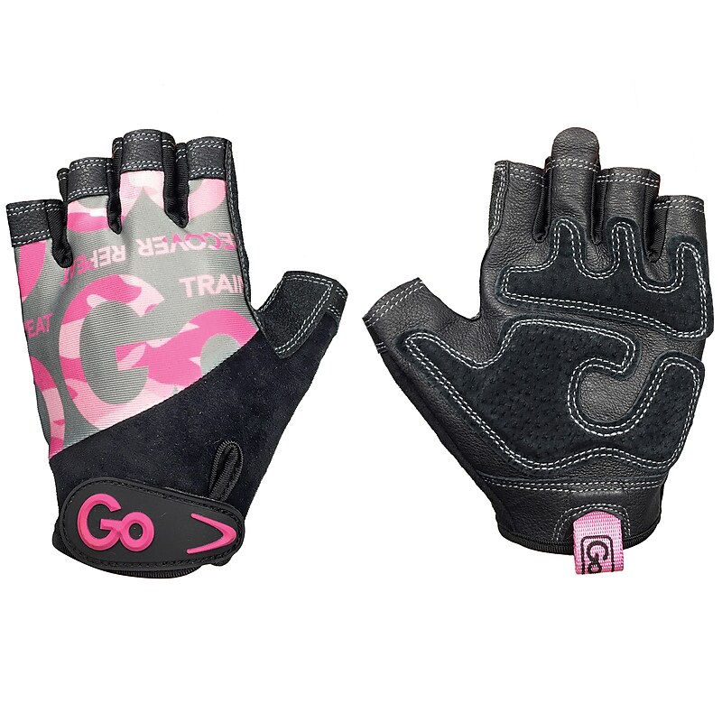 Gofit Large Weightlifting Gloves, Pink Camo (GF-WLG-L/PC) image 1