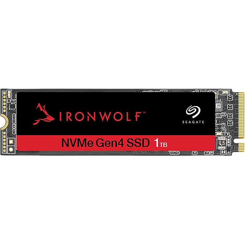 Seagate IronWolf 525 1TB M.2 PCIe Gen 4 NVMe 1.3 Internal Solid-State Drive, TLC (ZP1000NM3A002) image 1