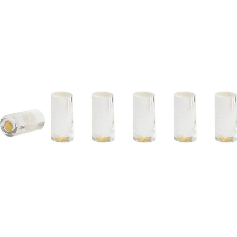 Russell+Hazel Dry-Erase Magnet, Clear/Gold, 6/Pack (62856) image 1