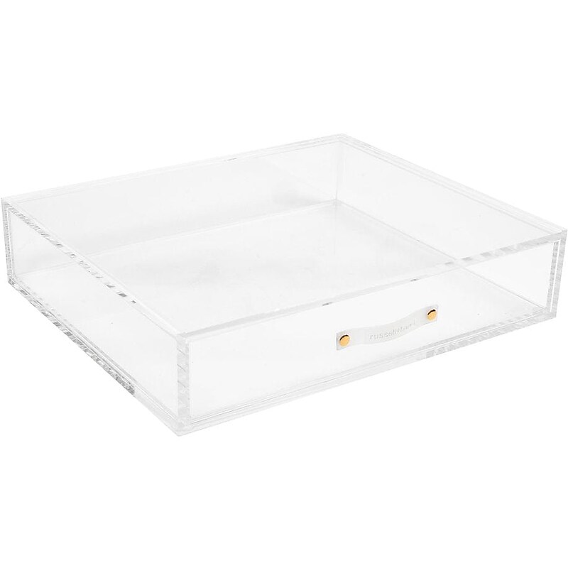 Russell+Hazel Stackable Storage Drawer, Clear/Gold (55745) image 1