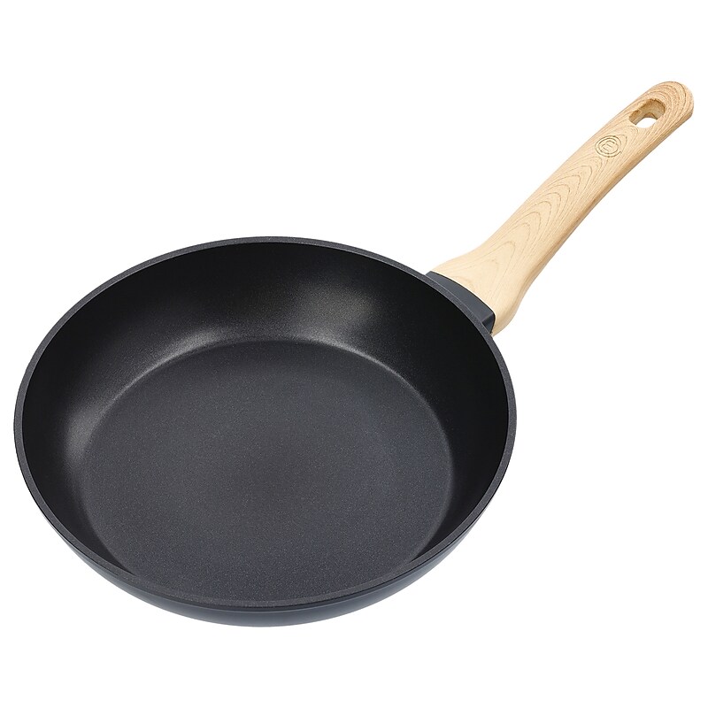 MasterChef Aluminum 8-Inch Frying Pan with Soft-Touch Bakelite Handle, Black, (VRD159102073) image 1