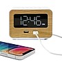 Lumoday Dual USB Alarm Clock, Plastic (LMD14WHT)~#|#~sp180817151_sc7